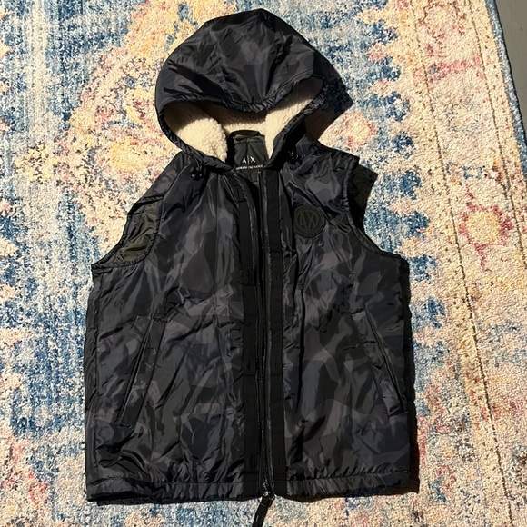 armani exchange 2 in 1 bomber jacket & vest - Picture 12 of 14